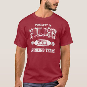 Polskt dricka lag t-shirt