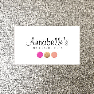 Polskt fall från Nail Salon Manikurist Glitter Nag Visitkort