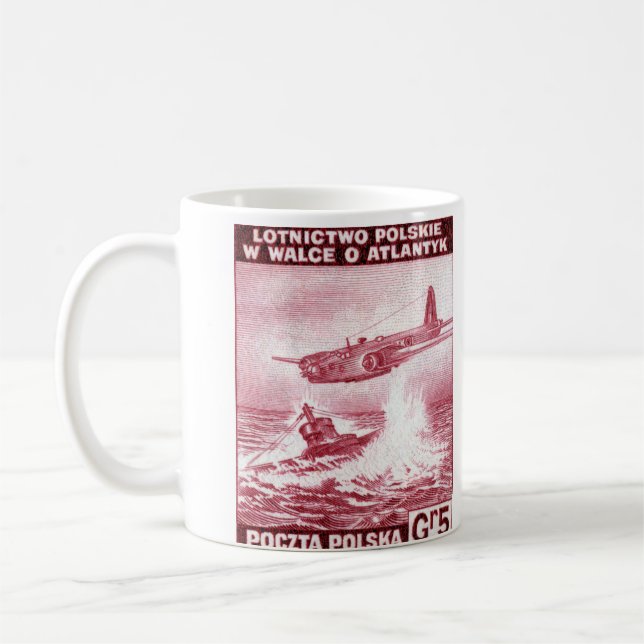 Polskt flygvapen för WWII Kaffemugg (Vänster)