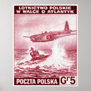 Polskt flygvapen för WWII Poster