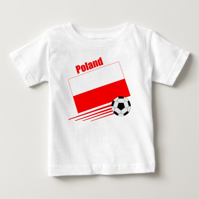 Polskt fotbolllag tee (Framsida)