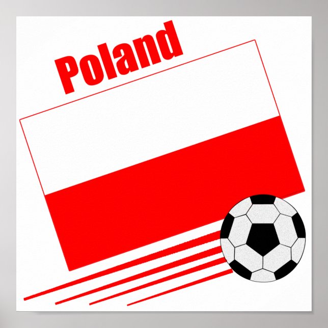 Polskt fotbollslag poster (Framsidan)