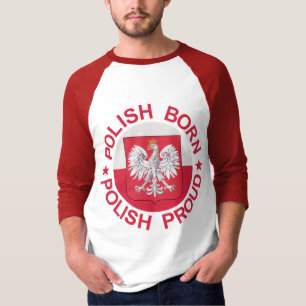 Polskt fött polskt stolt t-shirt