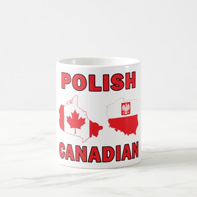 Polskt Kanadensiska Kartor Kaffemugg (Center)