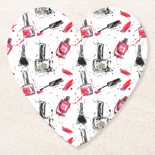 Polskt mönster för vattenfärgnagel underlägg papper (Framsida)