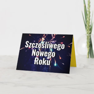 Polskt nyår Kartka na nuy rok 2024 Polen Helgkort