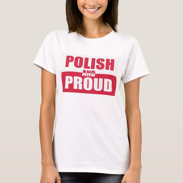 Polskt och stolt t shirt (Framsida)