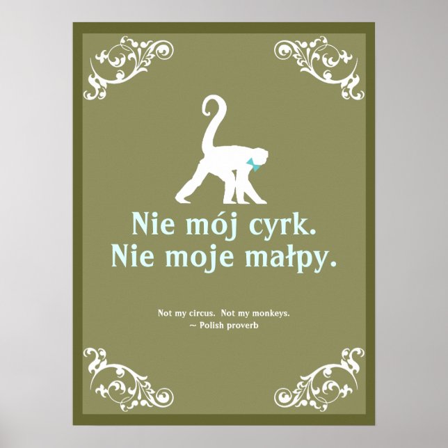 Polskt ordspråk poster (Framsidan)