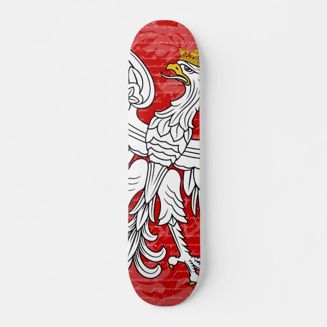 Polskt örnSkateboarddäck Skateboard Bräda 19,5 Cm (Framsida)