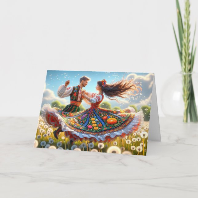 Polskt par Dancing Kort (Framsida)