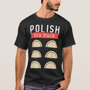 Polskt Pierogi Sex Pack Funny ABS-gym T Shirt