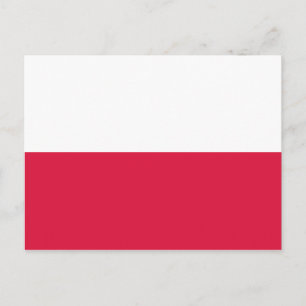 Polskt (polskt) vykort för Flagga