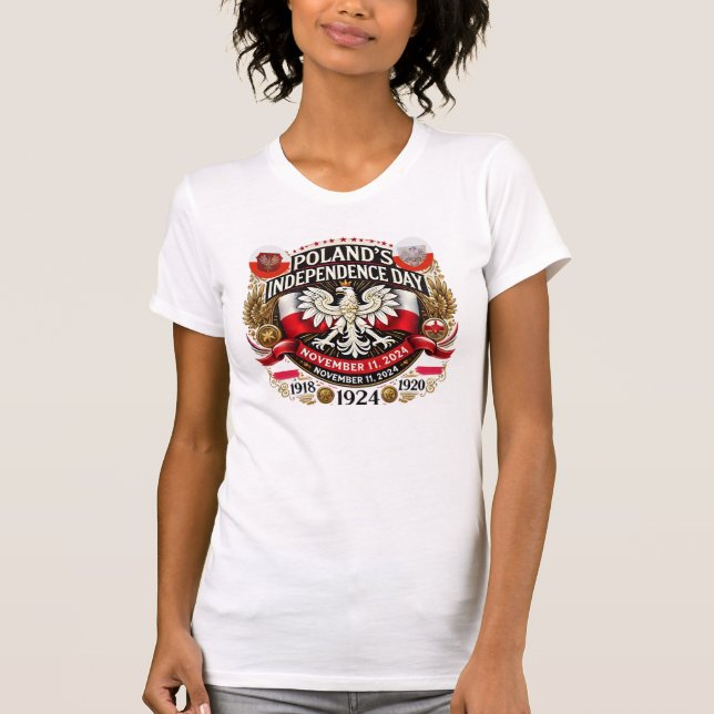 Polskt Pride: Independence day 2024 Honor T Shirt (Framsida)