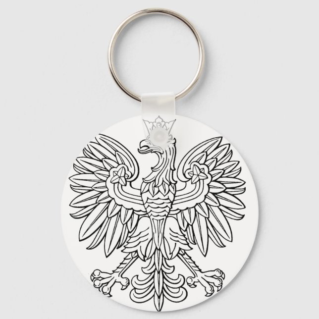 Polskt symbol nyckelring (Framsida)