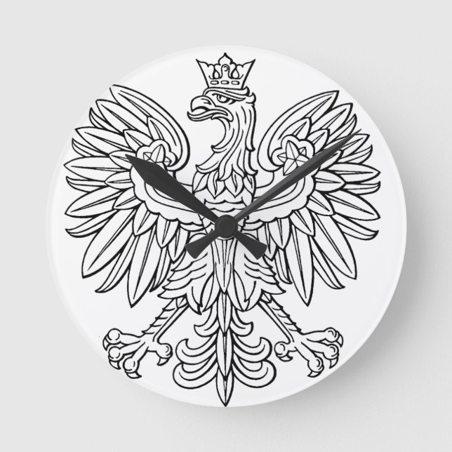 Polskt symbol rund klocka (Framsida)
