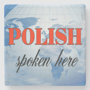 Polskt tal här i grumlig jord stenunderlägg