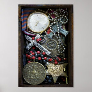 Polskt tryck för WWII-krigMemorabilia