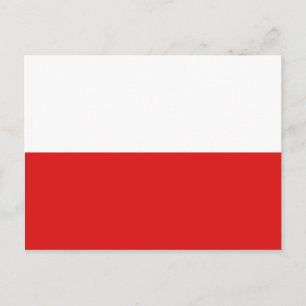 Polskt vykort för Flagga