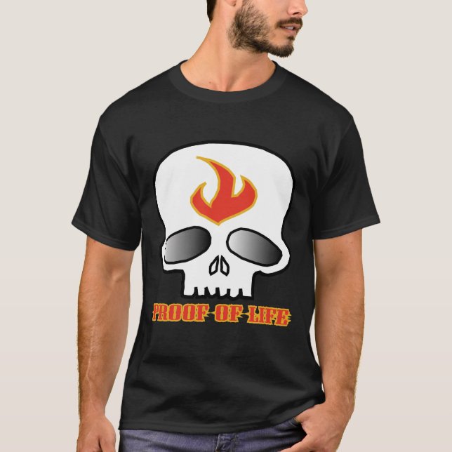 POLSKULL-SVART TEE SHIRT (Framsida)