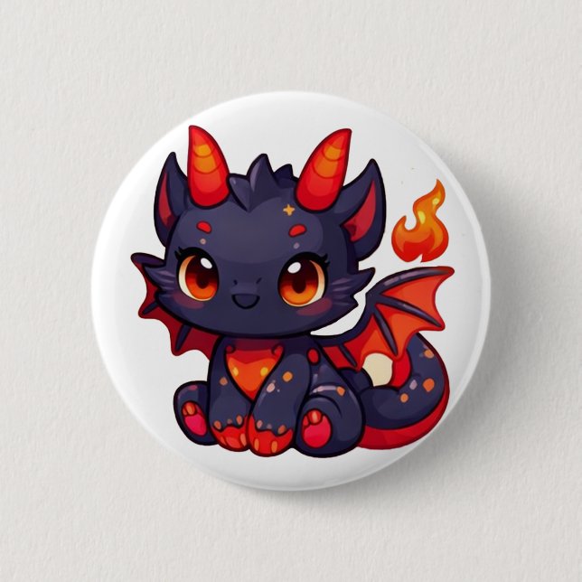 Polspunkys Cute Creature Button Knapp (Framsida)