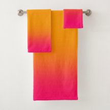 Poly-bomull av klassisk Rosa-Orange-övertoningstyp
