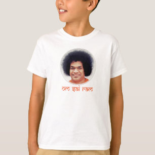 Poly-Bomull för T-tröja för Sathya Sai Bababarn Tee