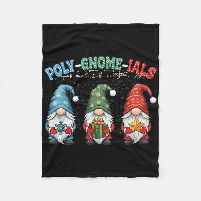 Poly-gnome-ials Algebra Lärare Calculus Rolig Matt Fleecefilt (Framsidan)