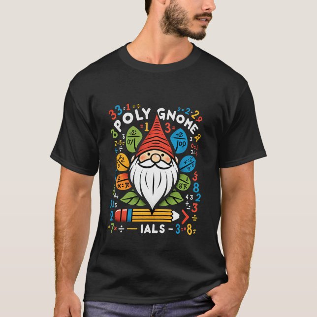 Poly Gnome Ials Math Skämt Algebra Student - 1 T Shirt (Framsida)