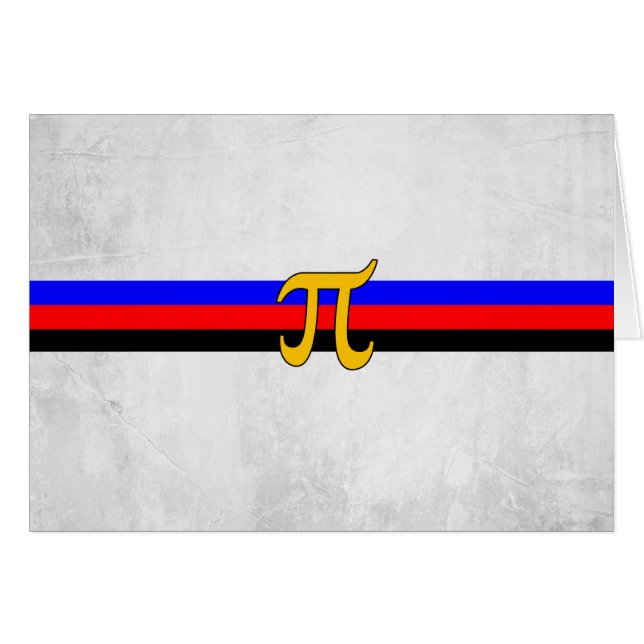 Polyamori-stolthetsflagga Hälsningskort (Framsidan Horizontal)