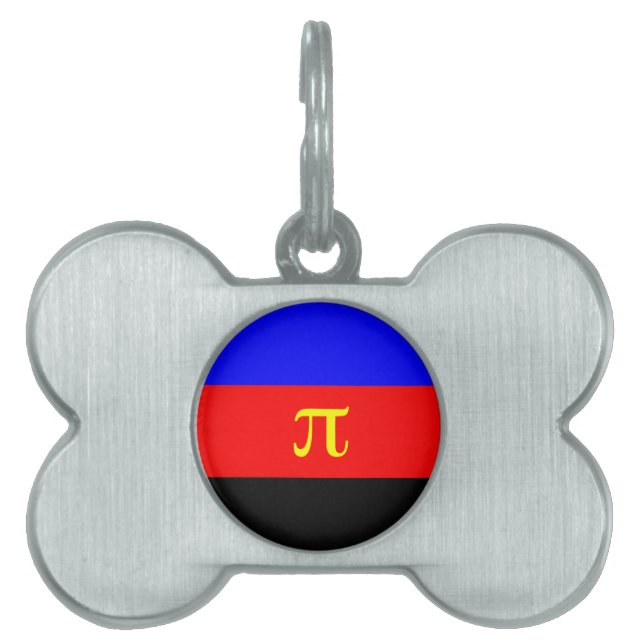 Polyamori-stolthetsflagga ID-bricka Husdjur (Framsidan)