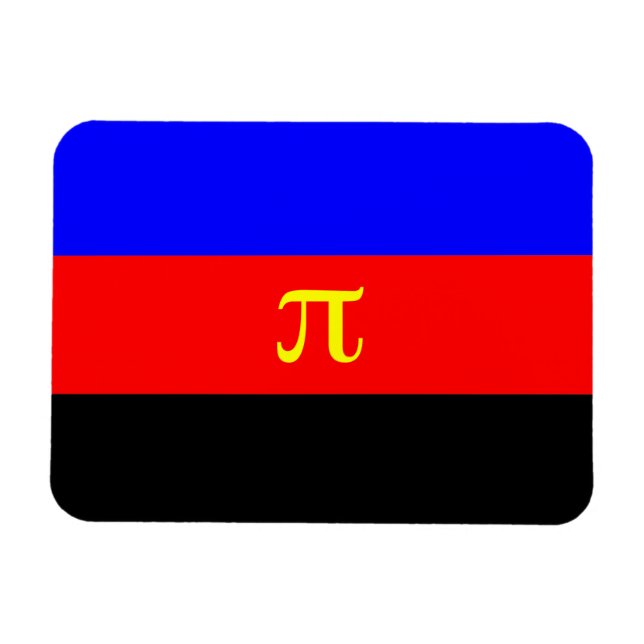 Polyamori stolthetsflagga magnet (Horisontell)