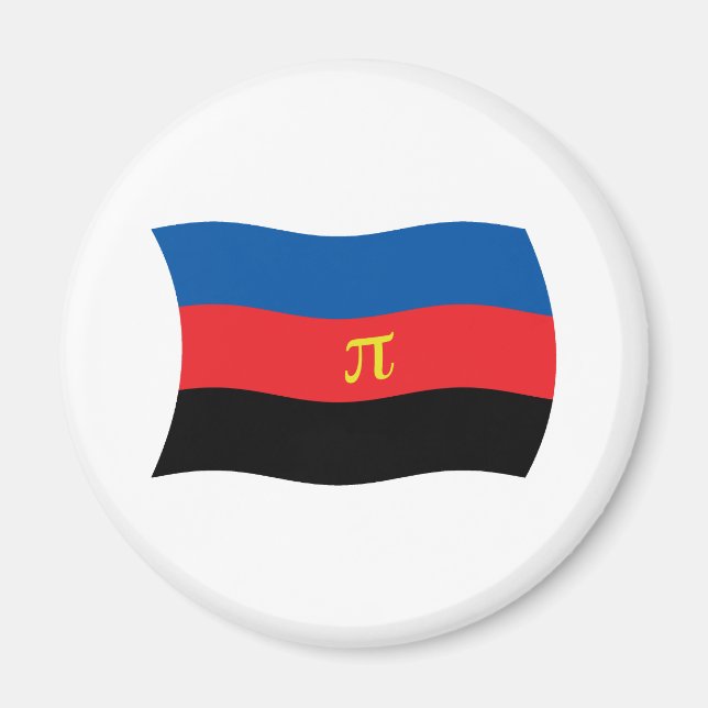 Polyamoritettsflagga Magnet (Framsidan)