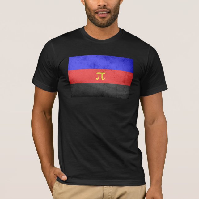 Polyamorösa Pride Flagga T Shirt (Framsida)