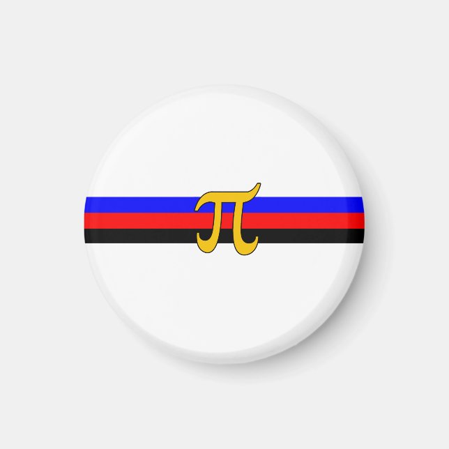 Polyamorösa Prideflaggan Magnet (Framsidan)