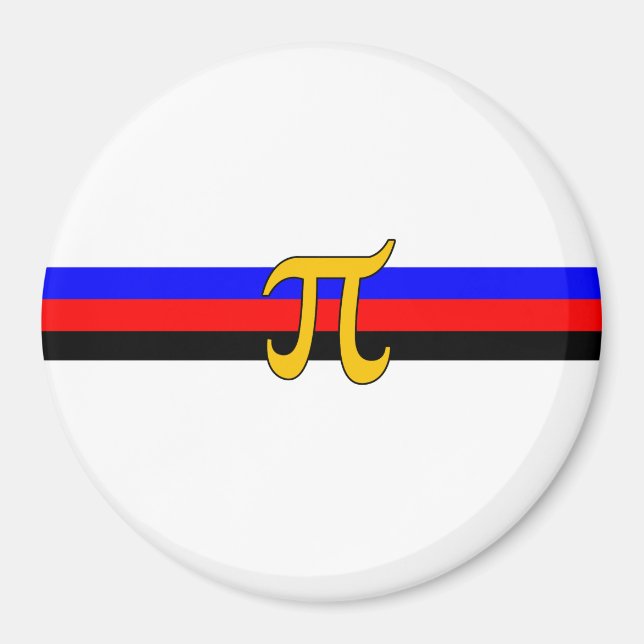 Polyamorösa Prideflaggan Magnet (Framsidan)