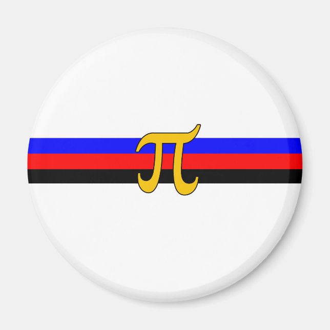 Polyamorösa Prideflaggan Magnet (Framsidan)