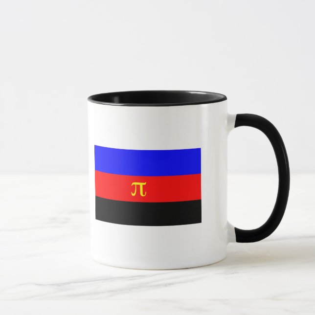 Polyamorösa Prideflaggan Mugg (Höger)