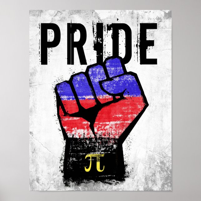 Polyamorösa stolthet näve poster (Framsidan)