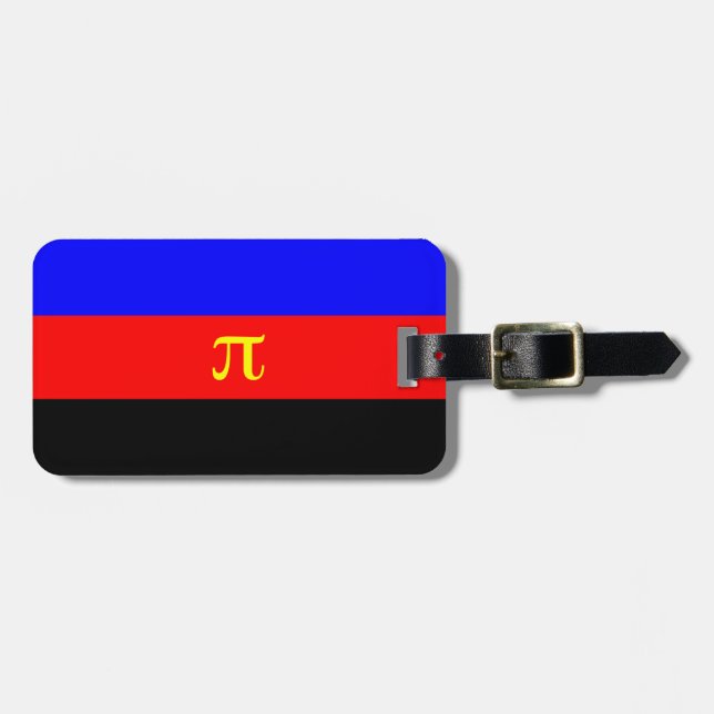 Polyamorösa stolthetsflagga bagagebricka (Horisontell Framsida)