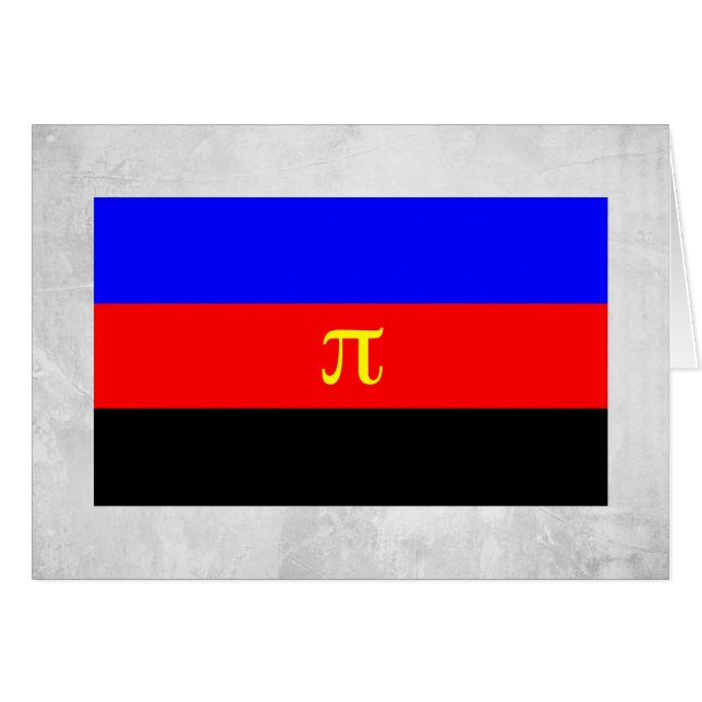Polyamorösa stolthetsflagga hälsningskort (Framsidan Horizontal)