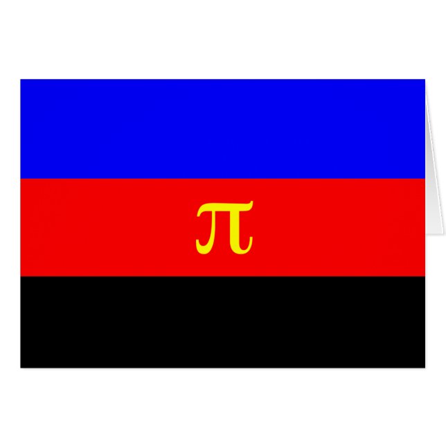 Polyamorösa stolthetsflagga hälsningskort (Framsidan Horizontal)