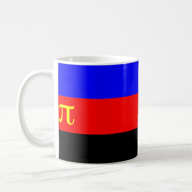 Polyamorösa stolthetsflagga kaffemugg (Vänster)