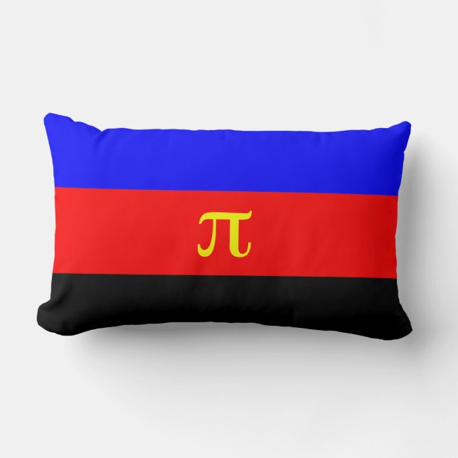 Polyamorösa stolthetsflagga lumbarkudde (Framsida)