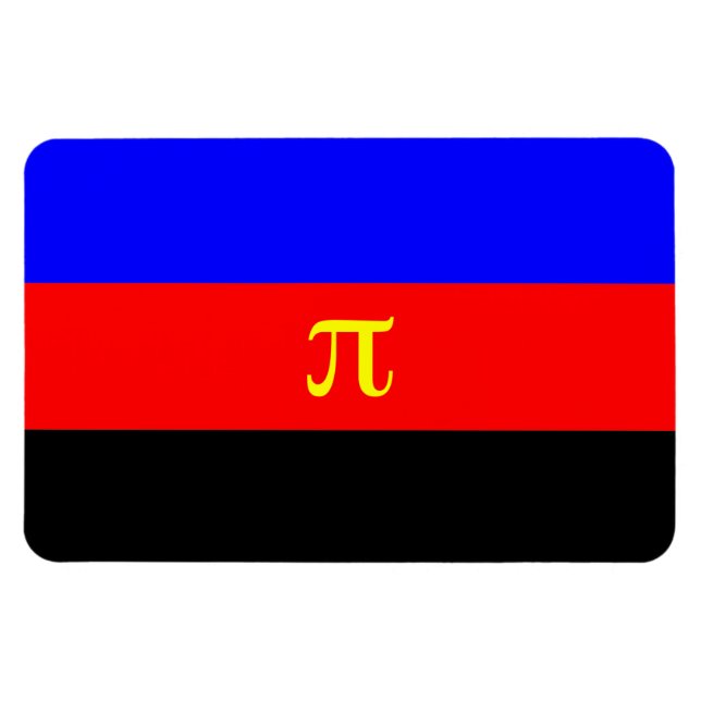 Polyamorösa stolthetsflagga magnet (Horisontell)