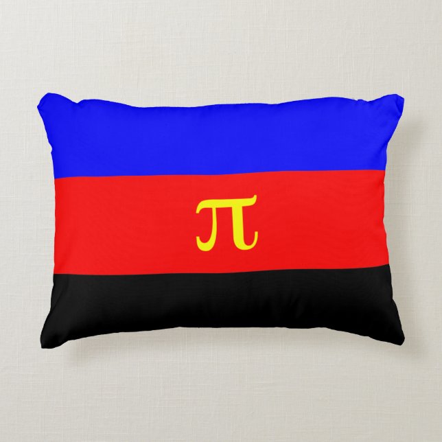 Polyamorösa stolthetsflagga prydnadskudde (Framsidan)