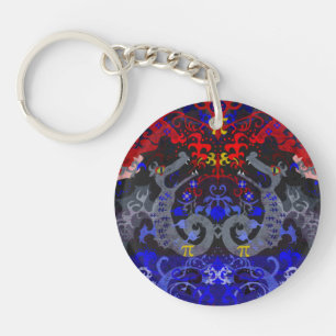 Polyamory Dragon Damask in Poly Pride Flagga Färg