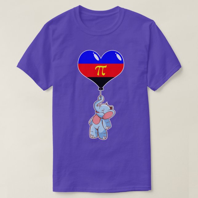 Polyamory Elephant Seual Identity Nonbinary Kärlek T Shirt (Design framsida)