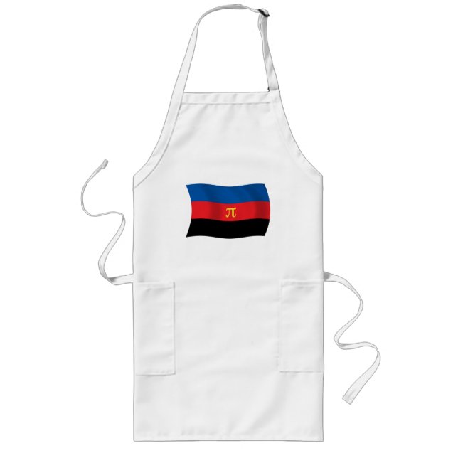 Polyamory Flagga Apron Långt Förkläde (Framsidan)