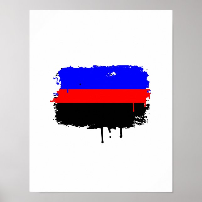 POLYAMORY FLAGGA DRIPPING POSTER (Framsidan)