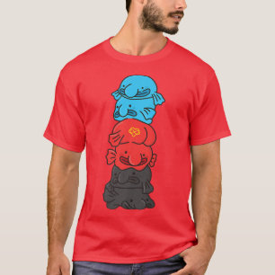 Polyamory Flagga HGBTQ Blobfish Premium T-Shir T Shirt